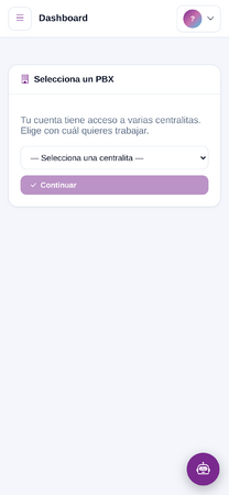 Dashboard on a phone